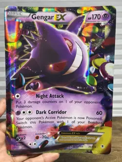 JUMBO Pokemon Gengar EX 34/119 Holo Card XY Phantom Forces 2014 Pokemon Card - Image 3