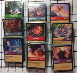 Disney Lorccana TCG card lot of 450 cards 9 bundles of 50 plus 5 foil 5 rare - Image 2