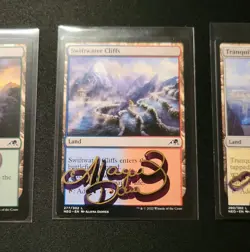 Qty 3 Lot of Lands Shadow Signed by Alayna Danner Highlands Cliffs Cove MTG - Image 3