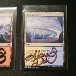 Qty 3 Lot of Lands Shadow Signed by Alayna Danner Highlands Cliffs Cove MTG - Image 4