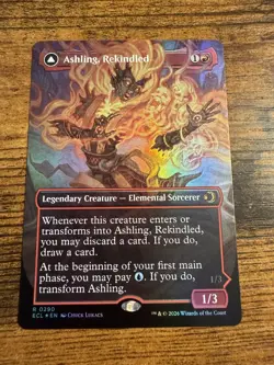 MTG Lorwyn Eclipsed BORDERLESS FOIL Ashling Rekindled Ashling Rimebound - Image 1
