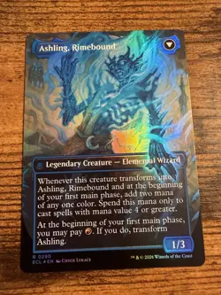 MTG Lorwyn Eclipsed BORDERLESS FOIL Ashling Rekindled Ashling Rimebound - Image 2