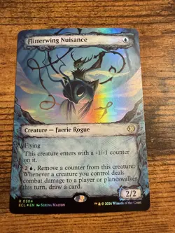 MTG Lorwyn Eclipsed SHOWCASE FOIL Flitterwing Nuisance - Image 1