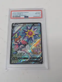 STARMIE V 2022 Pokemon #TG13/TG30 PSA 8 Astral Radiance FULL ART - Image 1