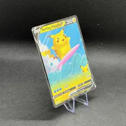 Pokemon TCG Surfing Pikachu v Celebrations Holo Ultra Rare Card 008/025 - Image 2