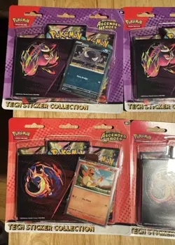 Pokemon TCG Ascended Heroes Tech Sticker Collection - 2 Sets - 4 Total - Image 2