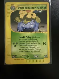 Pokemon TCG Dark Venusaur [Winner] Best Of Game Promo #7 (Minimal Wear) - Image 3