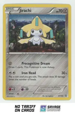 2017 Pokemon XY Black Star Promo Holo Jirachi #XY195 - Image 1