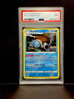 2022 Pokemon Go 017 Blastoise Holo - PSA 9 - Image 1