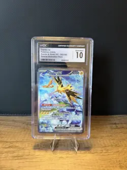 CGC 10 GEM MINT Zapdos EX 202/165 SIR 151 Special Illustration Rare 2023 Pokemon - Image 1