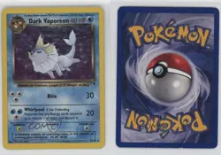 Dark Vaporeon Holo Pokemon Legendary Collection #9 2002 - Image 3