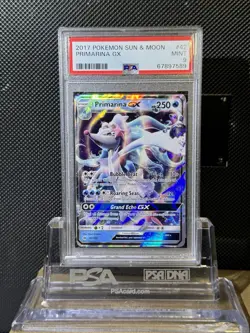 2017 POKEMON SUN & MOON PRIMARINA GX 42/149 PSA 9 MINT - Image 1