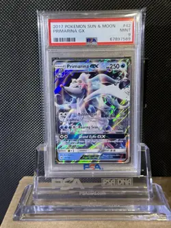 2017 POKEMON SUN & MOON PRIMARINA GX 42/149 PSA 9 MINT - Image 4