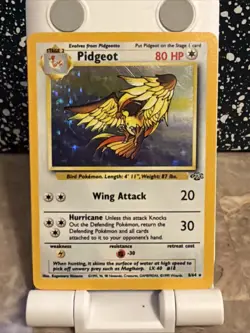1999 Jungle Pidgeot Holo Pokemon #8/64 No Symbol Error - Image 1