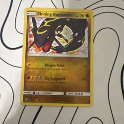 Shining Rayquaza Shiny Holo Rare 56/73 Shining Legends Basic Dragon Pokemon TCG - Image 1