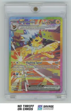 2025 Pokemon Scarlet & Violet Prismatic Evolutions Holo Jolteon ex #153/131 - Image 1