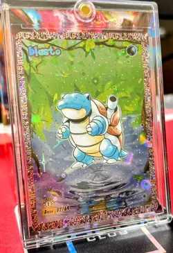 Blasto 2/69 Cosmic Holo Dittomon Base Set 1st Edition Fan Art Pokemon 2025 TCG - Image 2