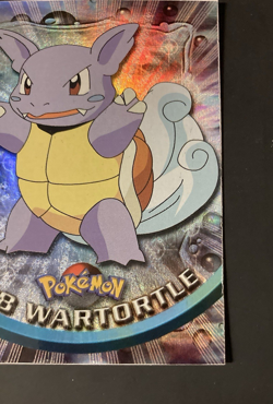 1999 Topps Pokemon Rainbow Foil #08 Wartortle Holo Black Logo Series 1 TV 1st - Image 4