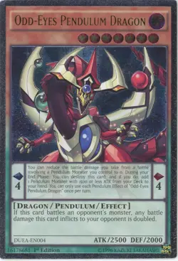 Yugioh Odd-Eyes Pendulum Dragon DUEA-EN004 Ultimate Rare NM - Image 1