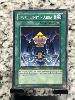 Yugioh Level Limit - Area B SD3-EN024 1st Edition Common NM Continuous Spell - Image 1