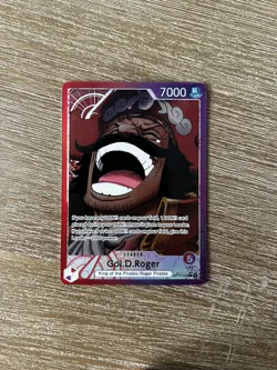 One Piece TCG Gol.D.Roger OP13-003 Alt Art Leader OP13 Carrying On His Will - Image 1