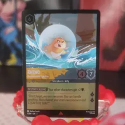 Disney Lorcana Archazia's Island Rhino Motivational Speaker 1/204 Foil NM - Image 1