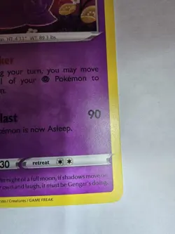 Pokemon Gengar TCG Sword & Shield Promo Black Star Holo Card SWSH052 - Image 5