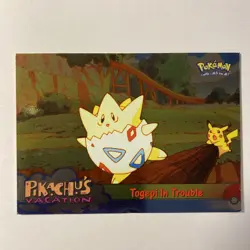 Pikachu’s Vacation #45 Pokemon Card TCG Topps Movie Animation Edition - Image 1