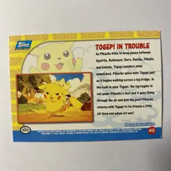 Pikachu’s Vacation #45 Pokemon Card TCG Topps Movie Animation Edition - Image 2