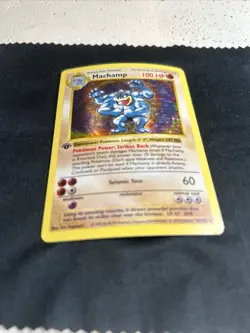 Pokemon Card - Base 8/102 - MACHAMP (holo-foil) *Shadowless 1st Edition* - Image 3