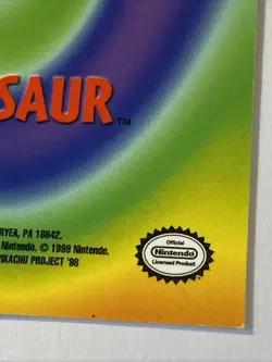 IVYSAUR #02 Pokemon Card TCG Topps TV Animation Edition E2 of 12 - Image 3