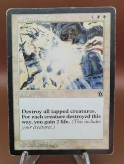 Righteous Fury x1 MTG Portal 2 Second Age Magic Heavy Play HP English - Image 1