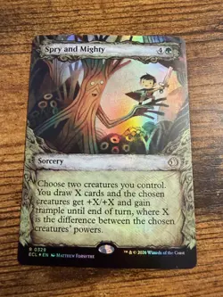 MTG Lorwyn Eclipsed SHOWCASE FOIL Spry and Mighty - Image 1