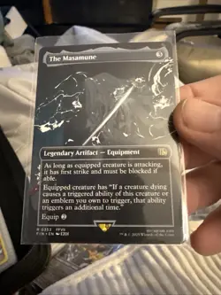 MTG The Masamune - Borderless, NM-Mint, English Final Fantasy C142 - Image 1