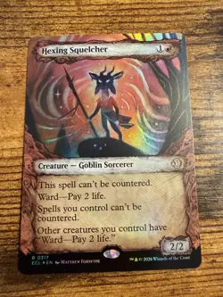 MTG Lorwyn Eclipsed SHOWCASE FOIL Hexing Squelcher - Image 1
