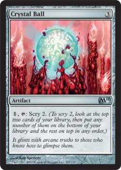 MTG Crystal Ball - Foil, Magic 2011, Heavily Played, English - Image 1
