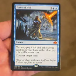Force of Will Dominaria Remastered Regular Blue Mythic Instant Wizards 2023 Eng… - Image 1