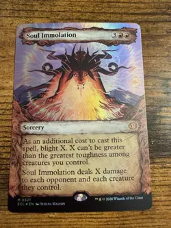 MTG Lorwyn Eclipsed SHOWCASE FOIL Soul Immolation - Image 1