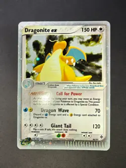Dragonite ex 90/97 Dragon Holo Pokemon Lightlly Played Ungraded SWIRL - Image 1