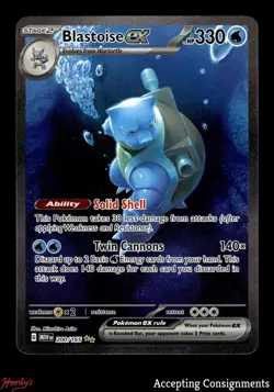 2023 Pokemon Scarlet and Violet 151 #200 Blastoise ex SIR - Image 1