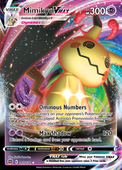 Mimikyu VMAX (69/172) Ultra Rare | Pokemon TCG SWSH Brilliant Stars | Near Mint - Image 1