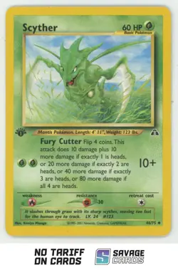 2001 Pokemon Neo Discovery Scyther #46/75 - Image 1
