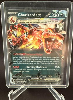 Charizard EX 054/091 Paldean Fates Double Rare Pokemon TCG - Image 1
