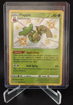 Flapple Baby Shiny SV013/SV122 Shining Fates Shiny Holo Rare Pokemon TCG - Image 1