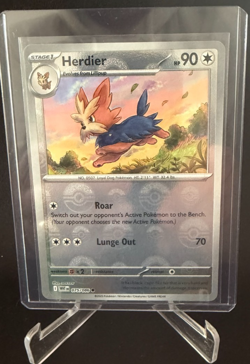 Herdier Pokeball Reverse Holo 075/086 White Flare Common Pokemon TCG - Image 1