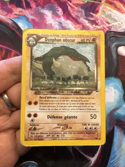 Carte Pokemon Donphan Obscur Holo 3/105 Neo Destiny Wizards Francais Vf Fr - Image 2