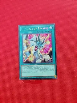 Yu-Gi-Oh Gaze of Timaeus Secret Rare 1st Edition Near Mint MZMU - Image 1