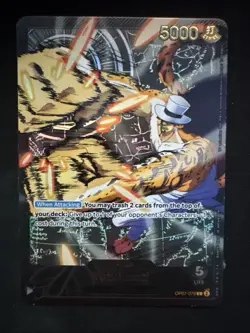 One Piece Anime 25th Collection Rob Lucci OP07-079 SPR L Gold Letters English - Image 1