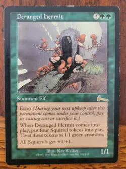 Deranged Hermit x1 MTG Urza's Legacy Magic Heavy Play HP English - Image 1