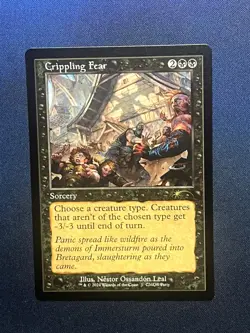 MTG Crippling Fear Retro Frame WPN & Gateway Promo Magic the Gathering TCG - Image 1